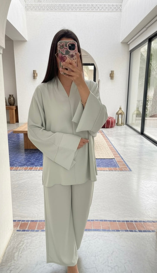 Ensemble mastour Bayam vert eau
