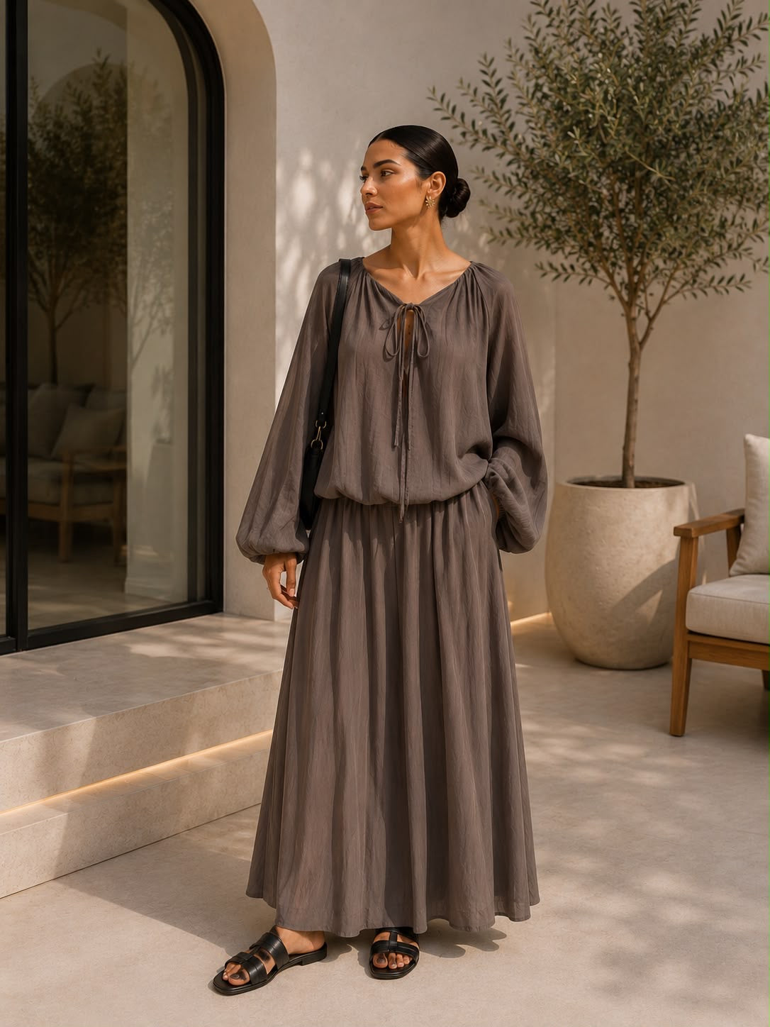 Ensemble Qawal taupe