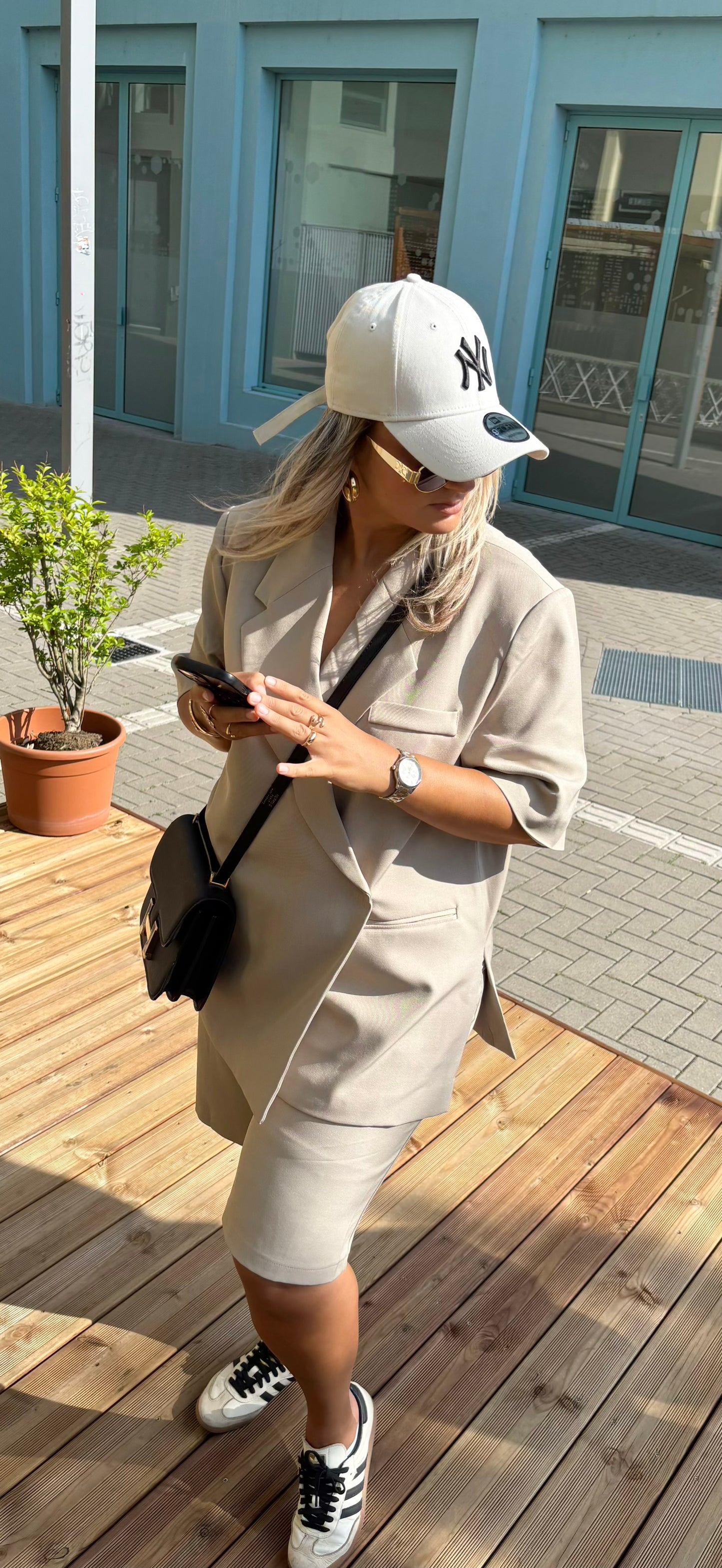 Blazer croisé et long Premium
