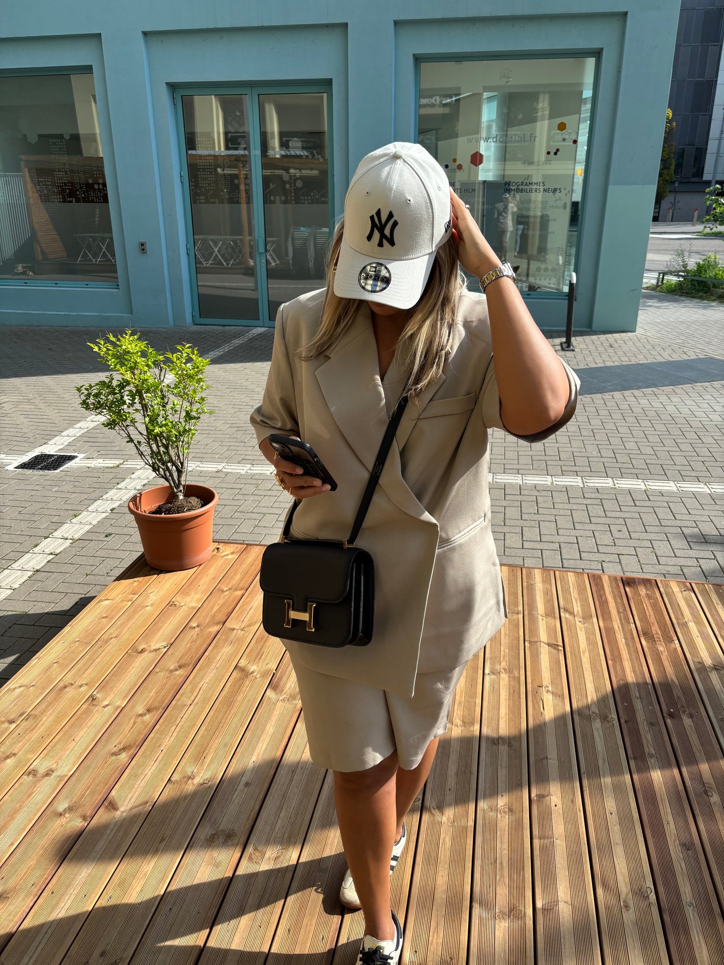 Blazer croisé et long Premium