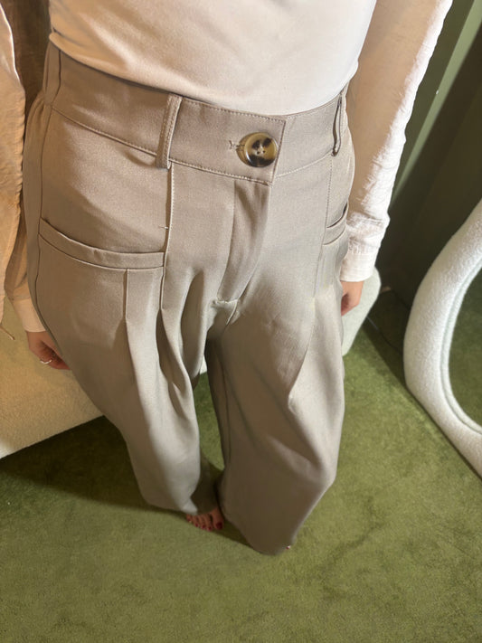 Pantalon Jad beige taupe