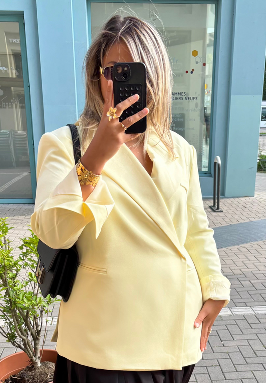 Blazer Premium jaune pastel