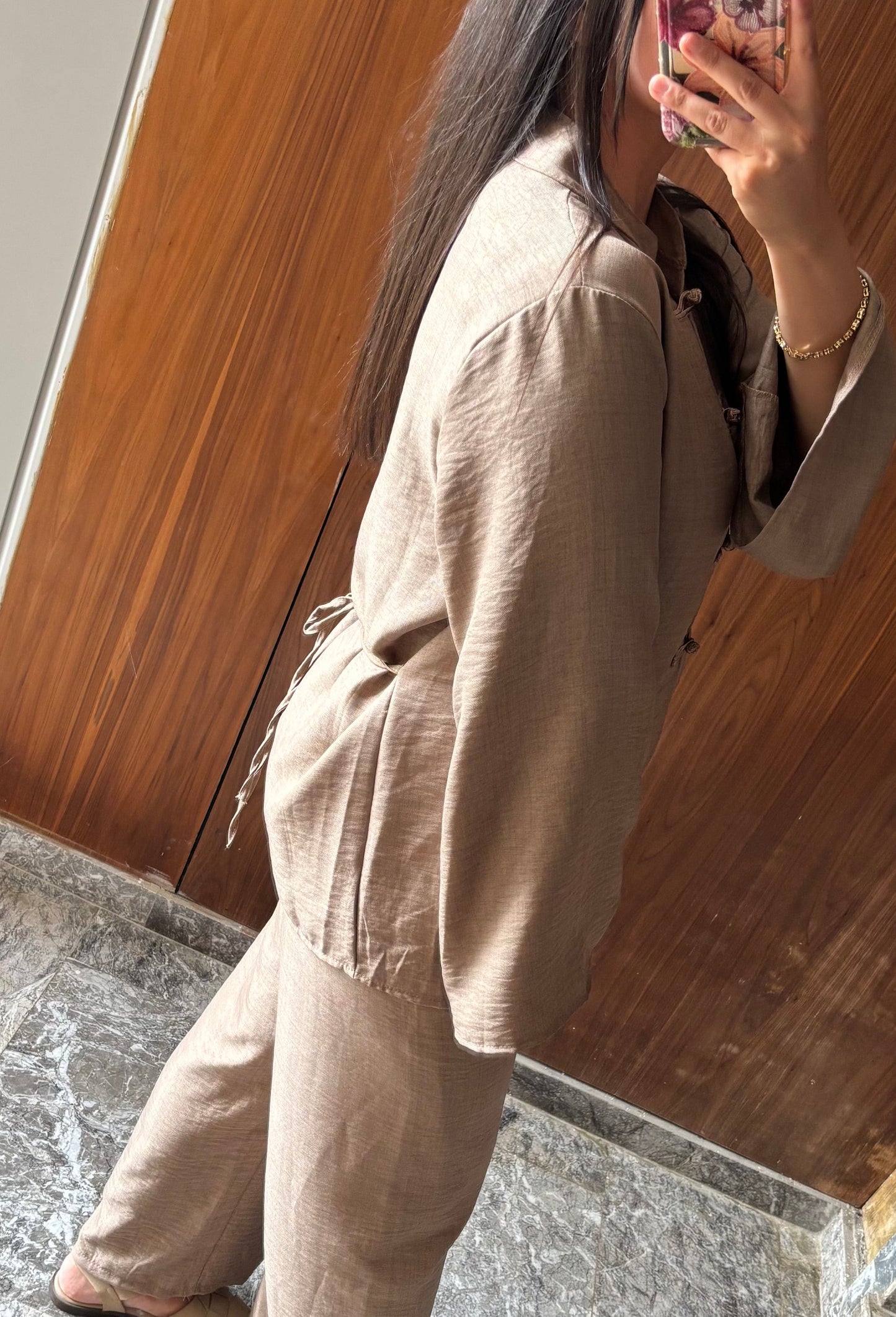Ensemble Mastour Col Mandarin – Tenue Fluide Femme